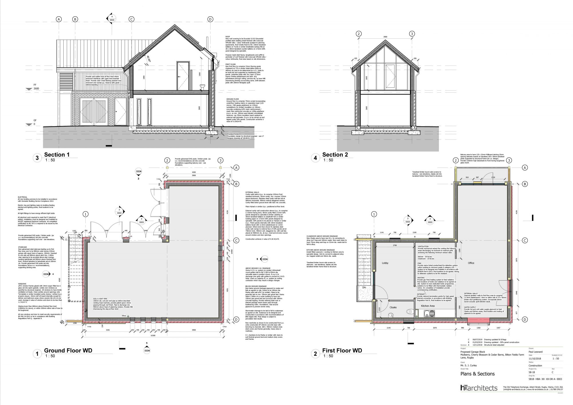 5818-HBA-XX-XX-DR-A-0003C Plans